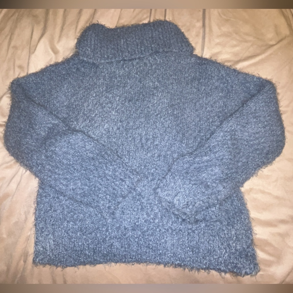 Love Tree Soft Blue Turtleneck Sweater